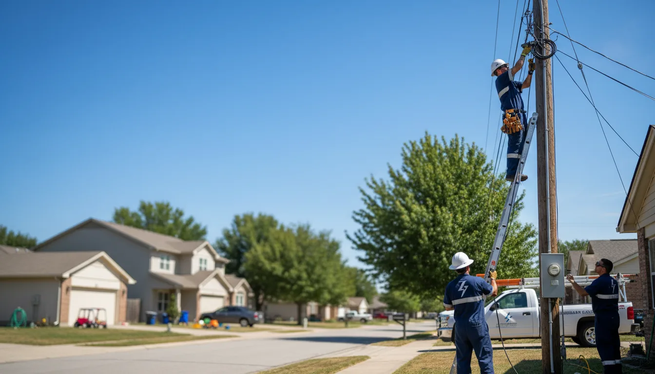 Residential electrician providing installation services in Aberdeen, OH